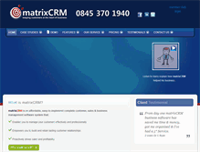 Tablet Screenshot of matrixcrm.com